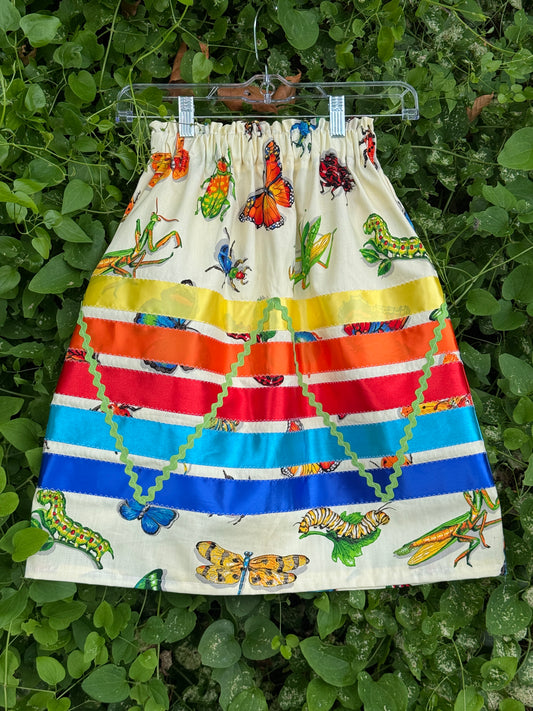 Childs Bug Print Ribbon Skirt