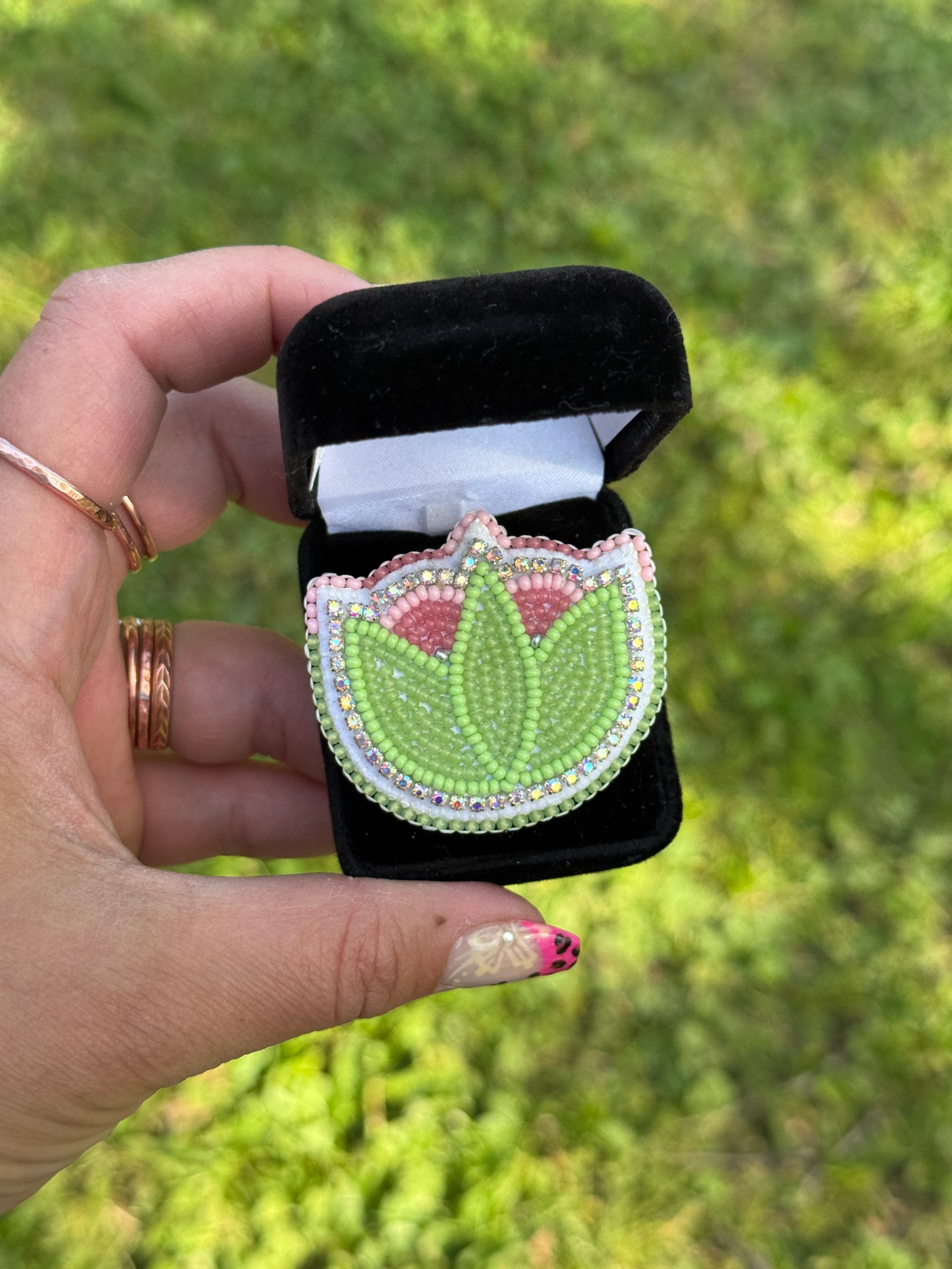 Floral Beaded Ring