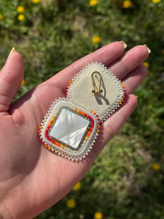 Mother of Pearl Beaded Earrings