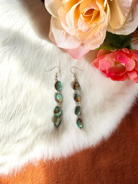 Turquoise Chain Earrings
