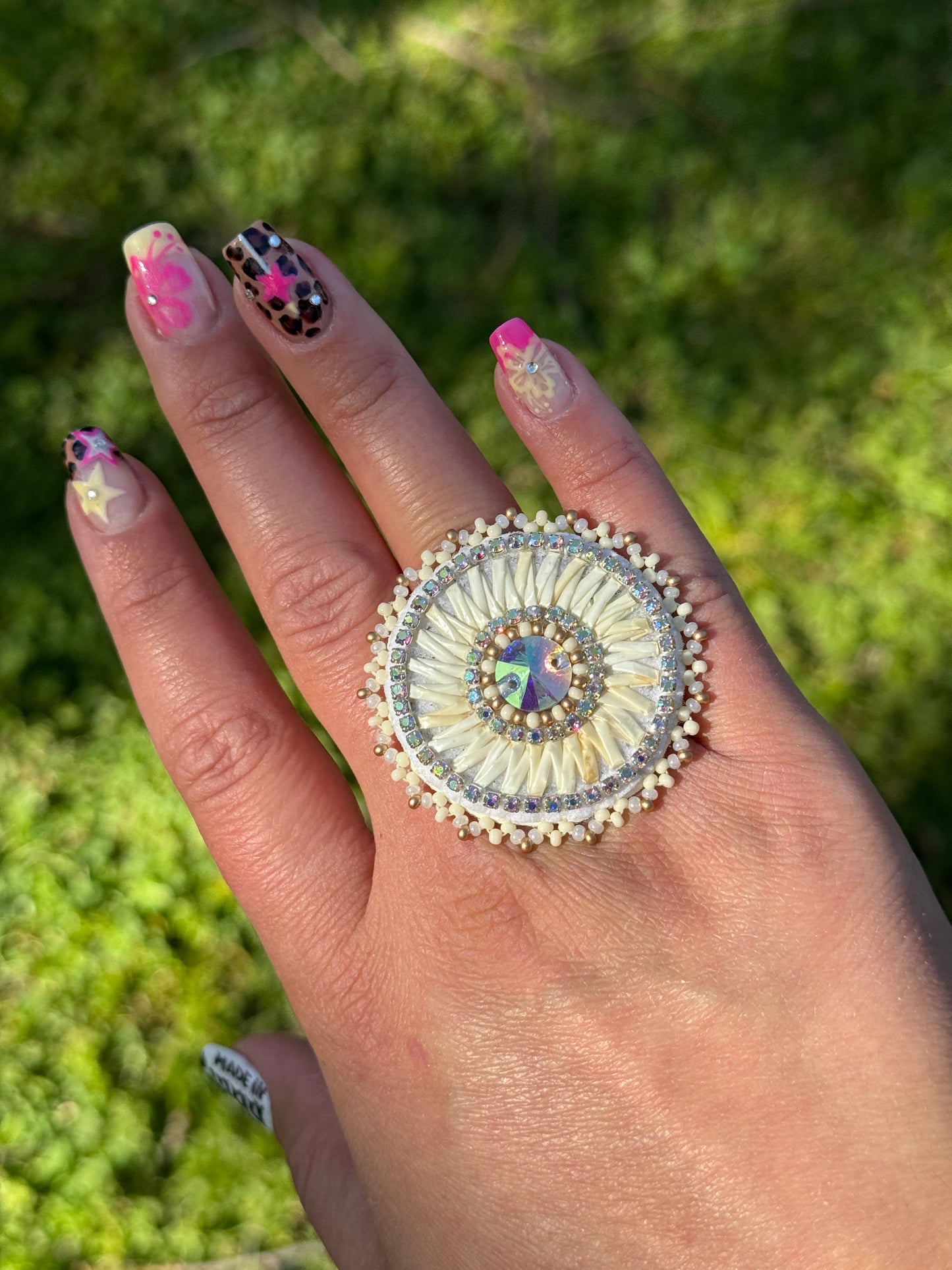 Quillwork Beaded Ring