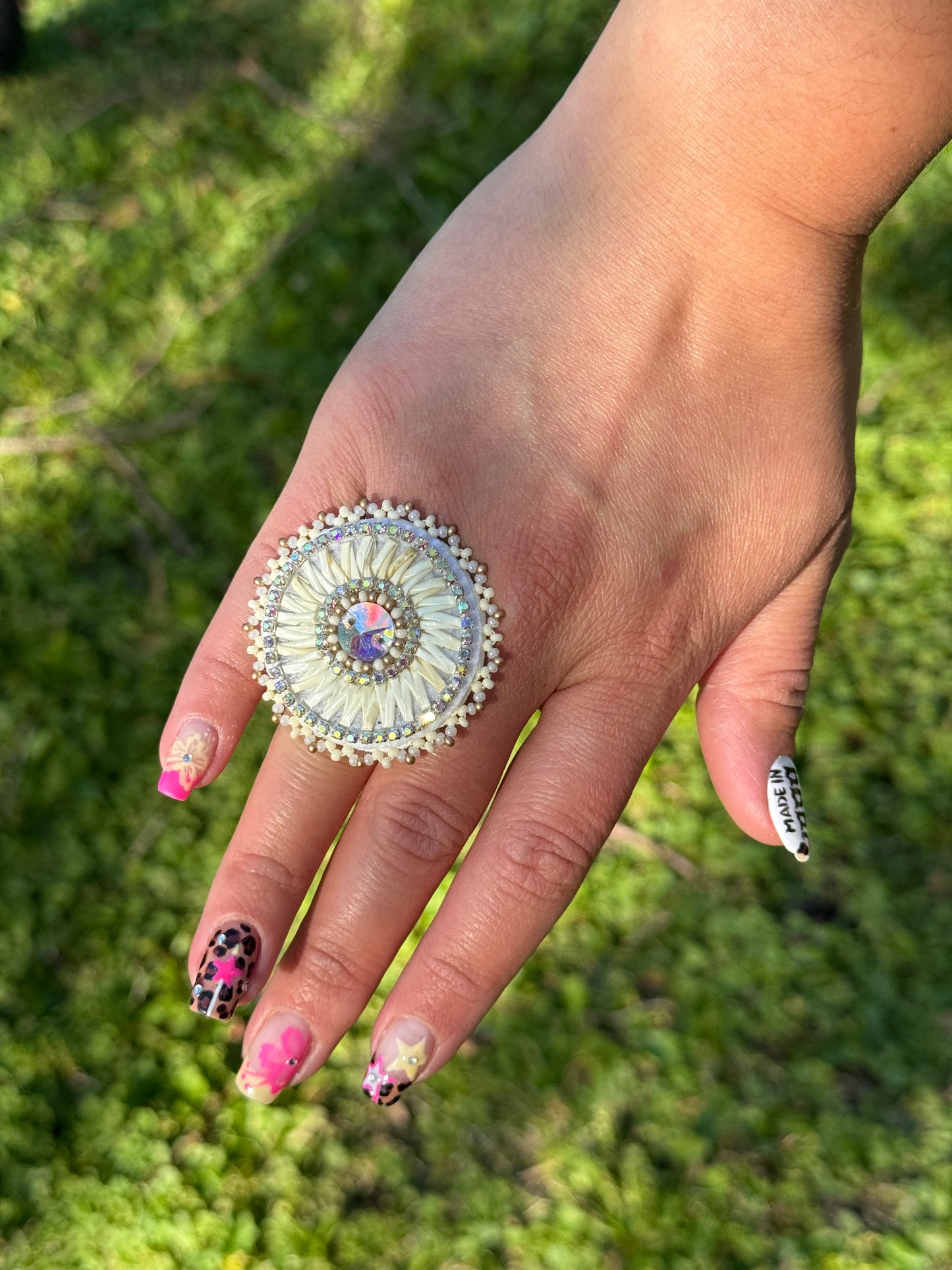 Quillwork Beaded Ring
