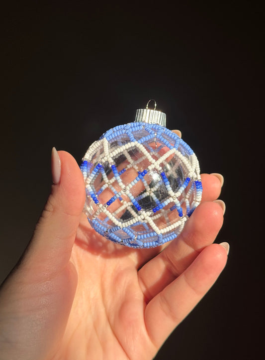 Winter Colors Beaded Holiday Ornament
