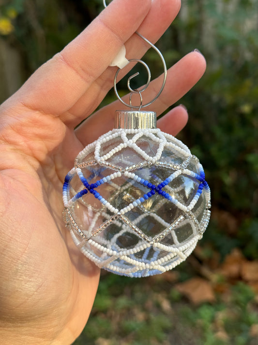 Standard Size Ice Colors Beaded Ornament - Glass