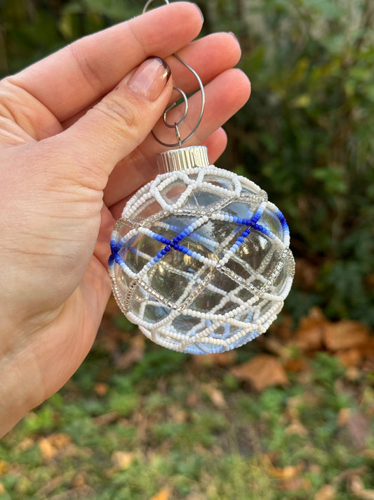 Standard Size Ice Colors Beaded Ornament - Glass