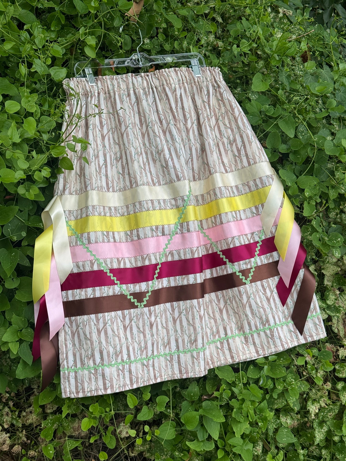 Forest Print Ribbon Skirt