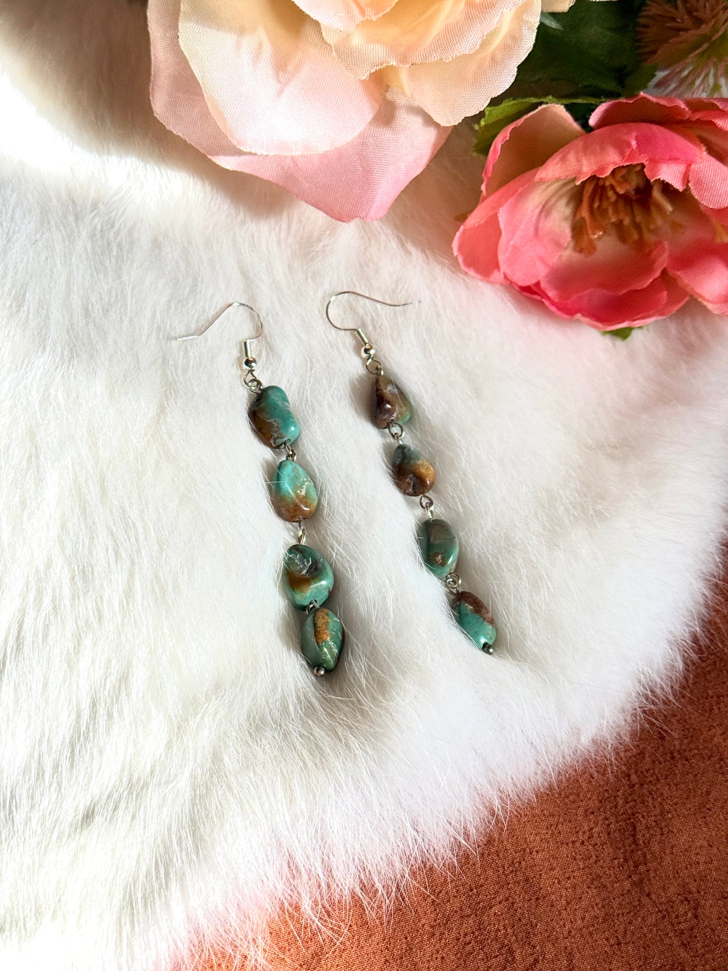 Turquoise Chain Earrings