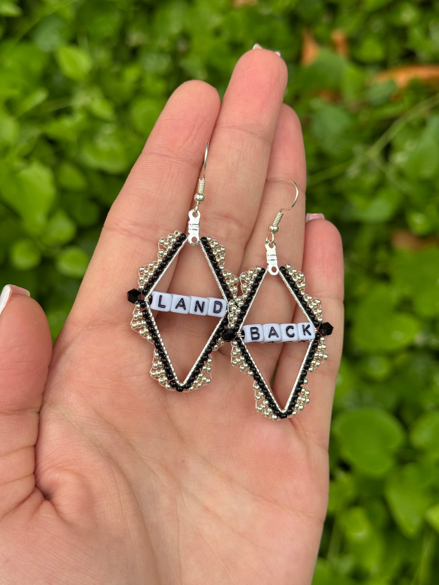 ‘Land Back’ Beaded Earrings
