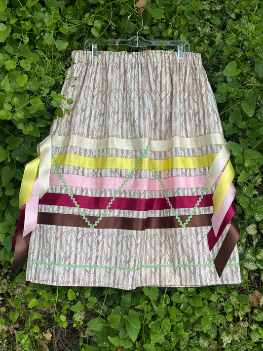 Forest Print Ribbon Skirt