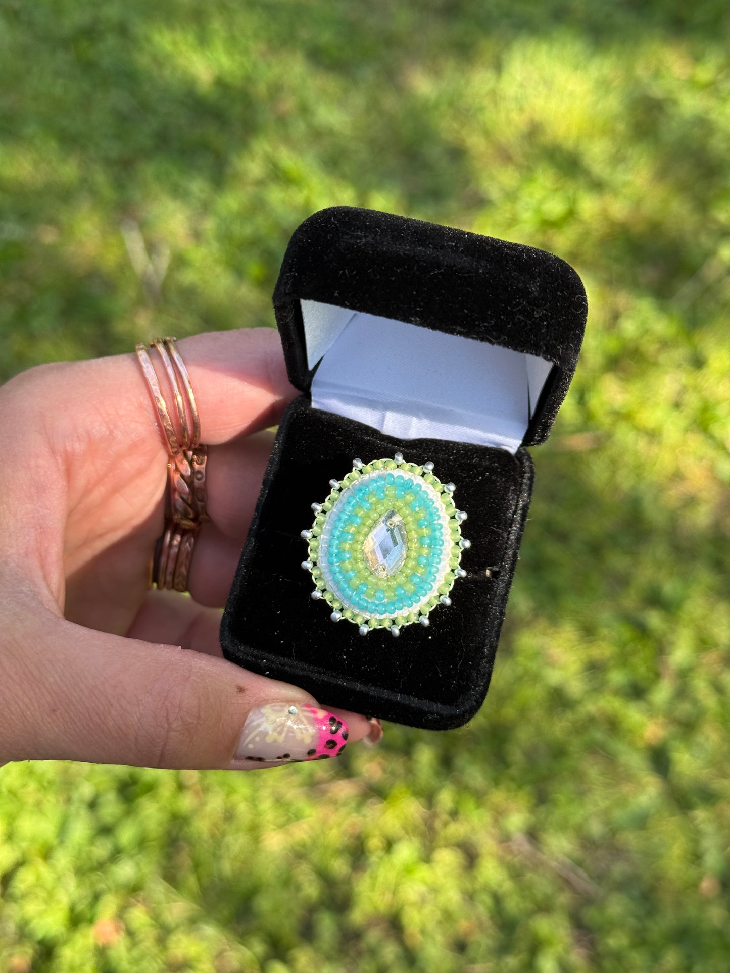Small Beaded Ring