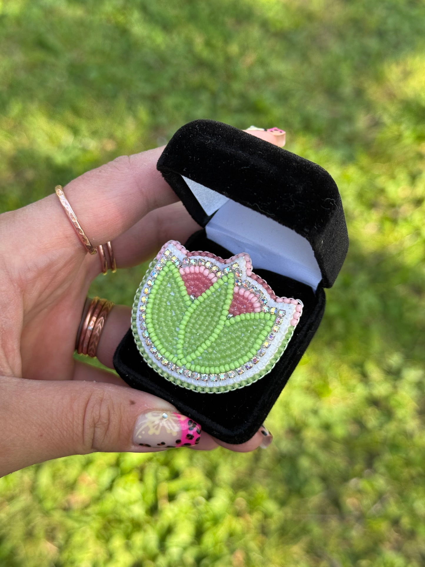 Floral Beaded Ring