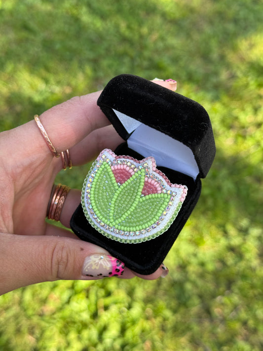Floral Beaded Ring