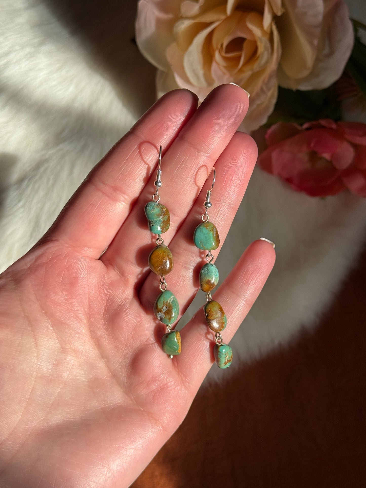 Turquoise Chain Earrings
