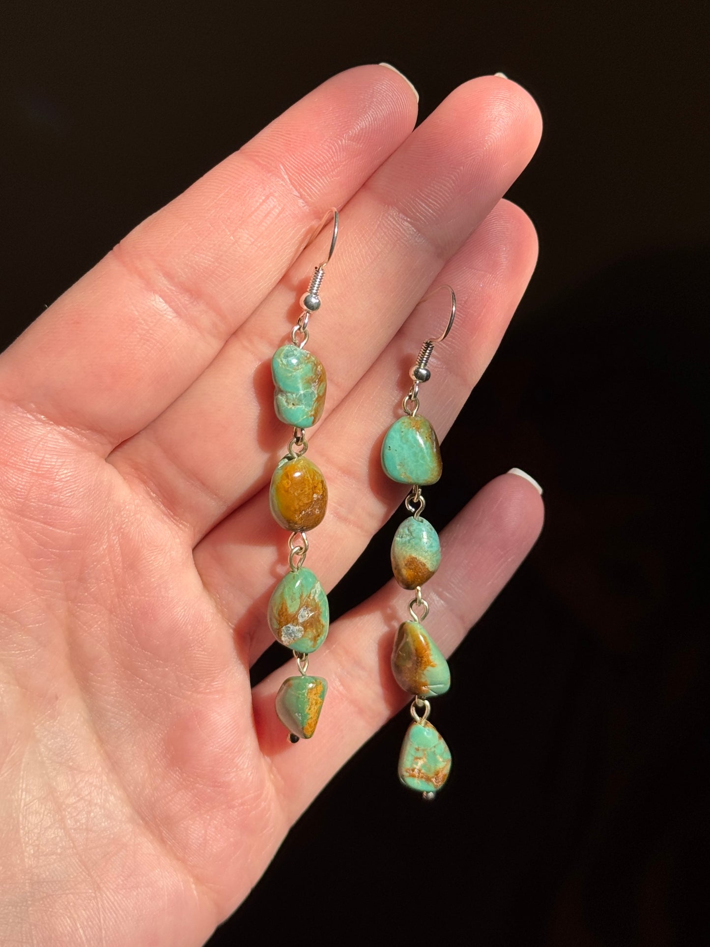 Turquoise Chain Earrings