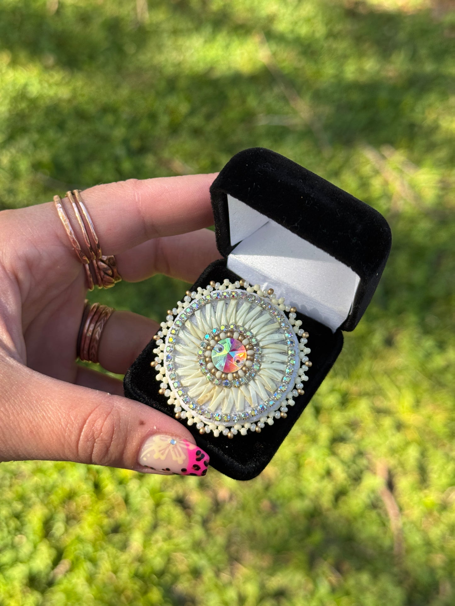 Quillwork Beaded Ring