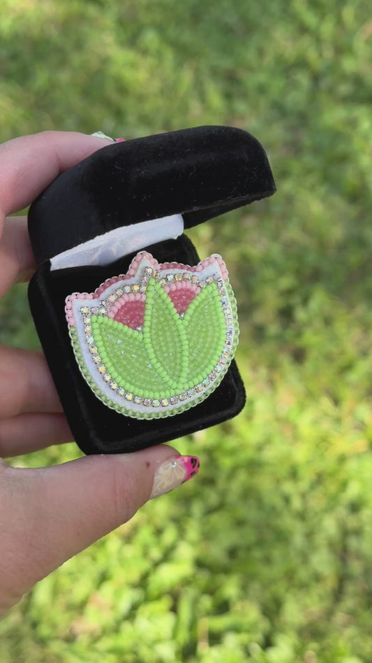 Floral Beaded Ring